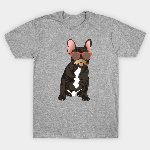 Cool French Bulldog T-shirt for Dog Lovers T-Shirt by riin92